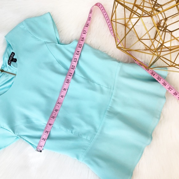 Express Women’s Blouse Peplum Dress Shirt Top S - Picture 5 of 6